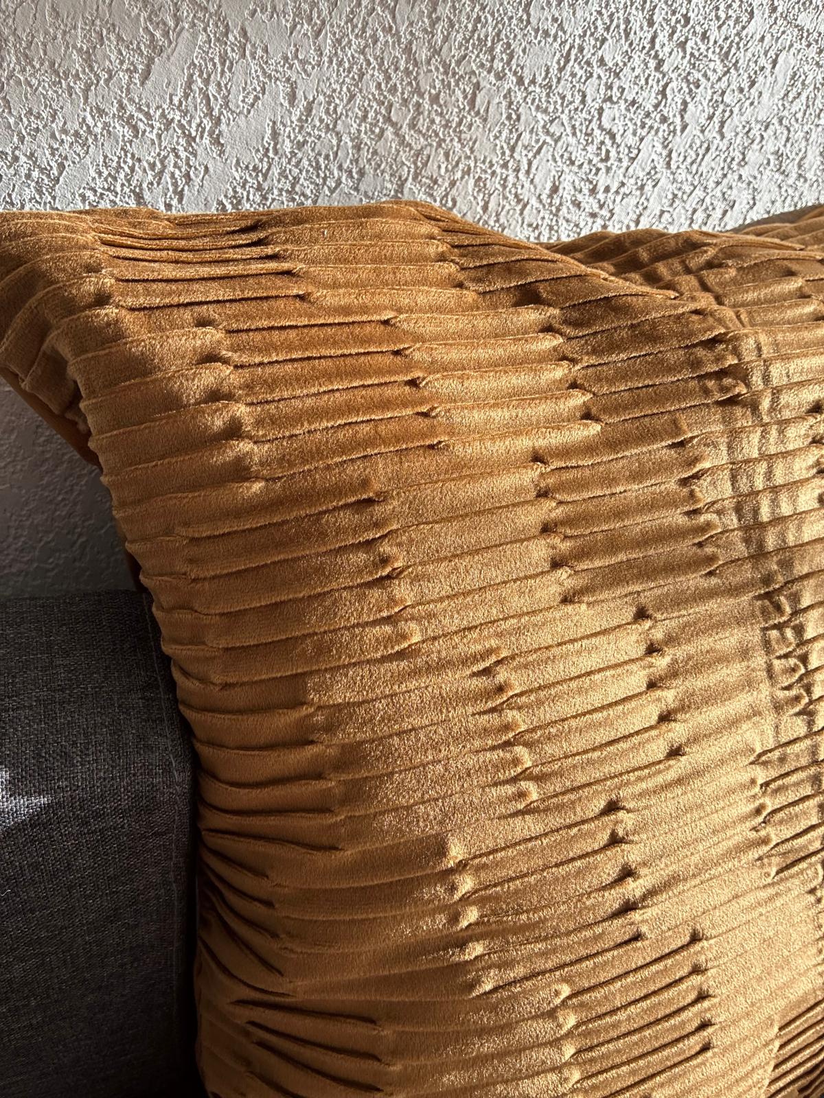 Housse De coussin - Caramel texturé