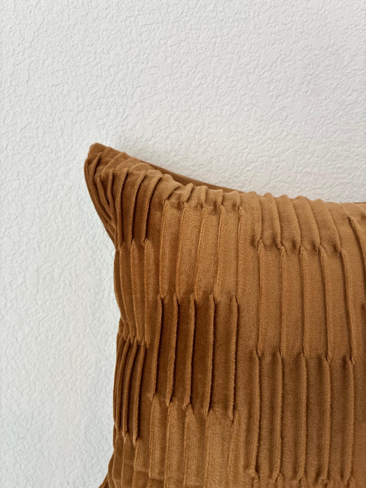 Housse De coussin - Caramel texturé