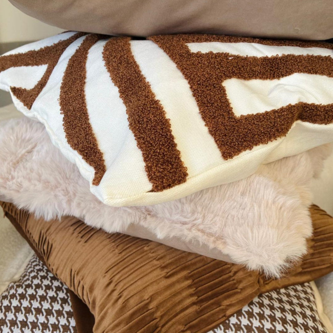 Housse de coussin - Cacao abstrait