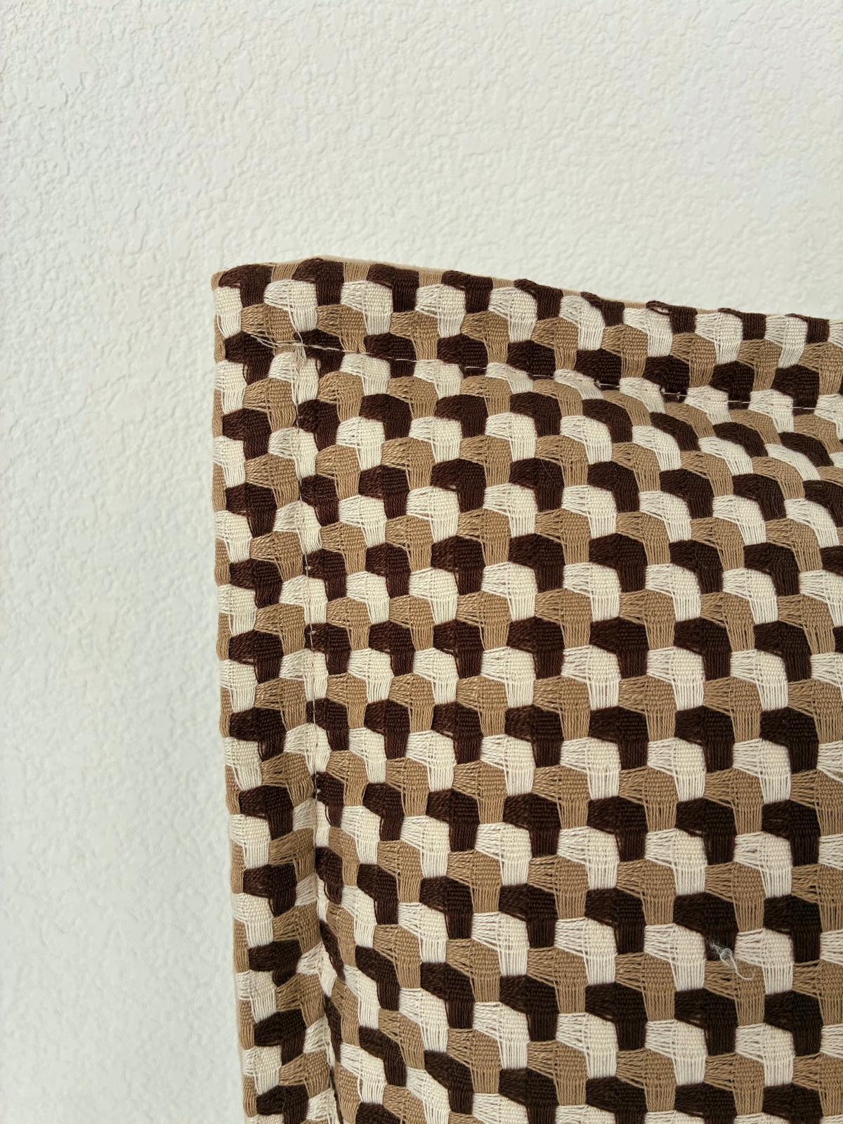 Housse De Coussin - Moka Pied-de-Poule