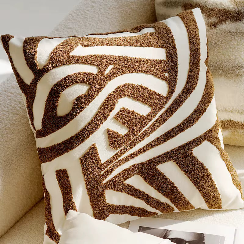 Housse de coussin - Cacao abstrait